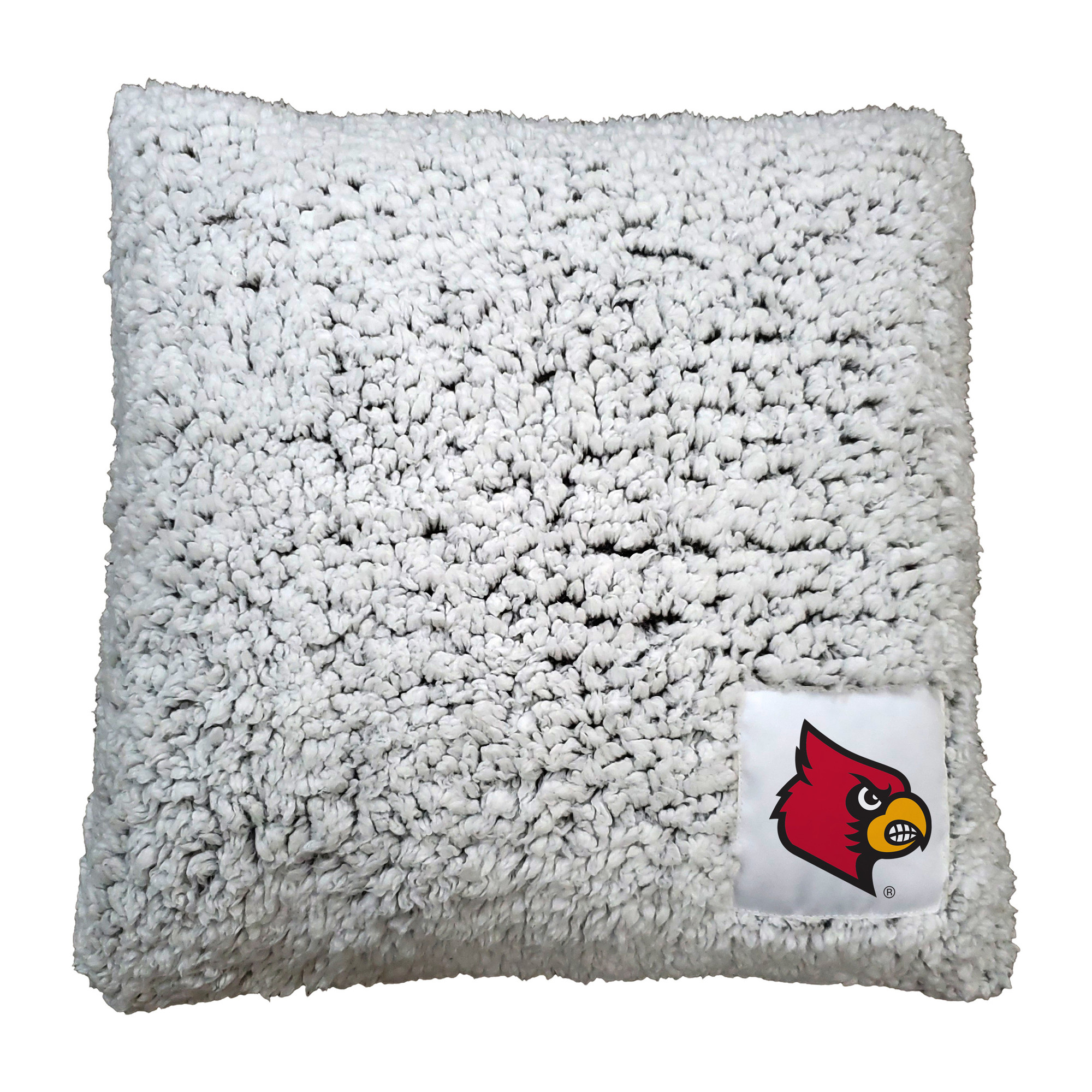 Logo Louisville Cardinals Frosty Throw Pillow