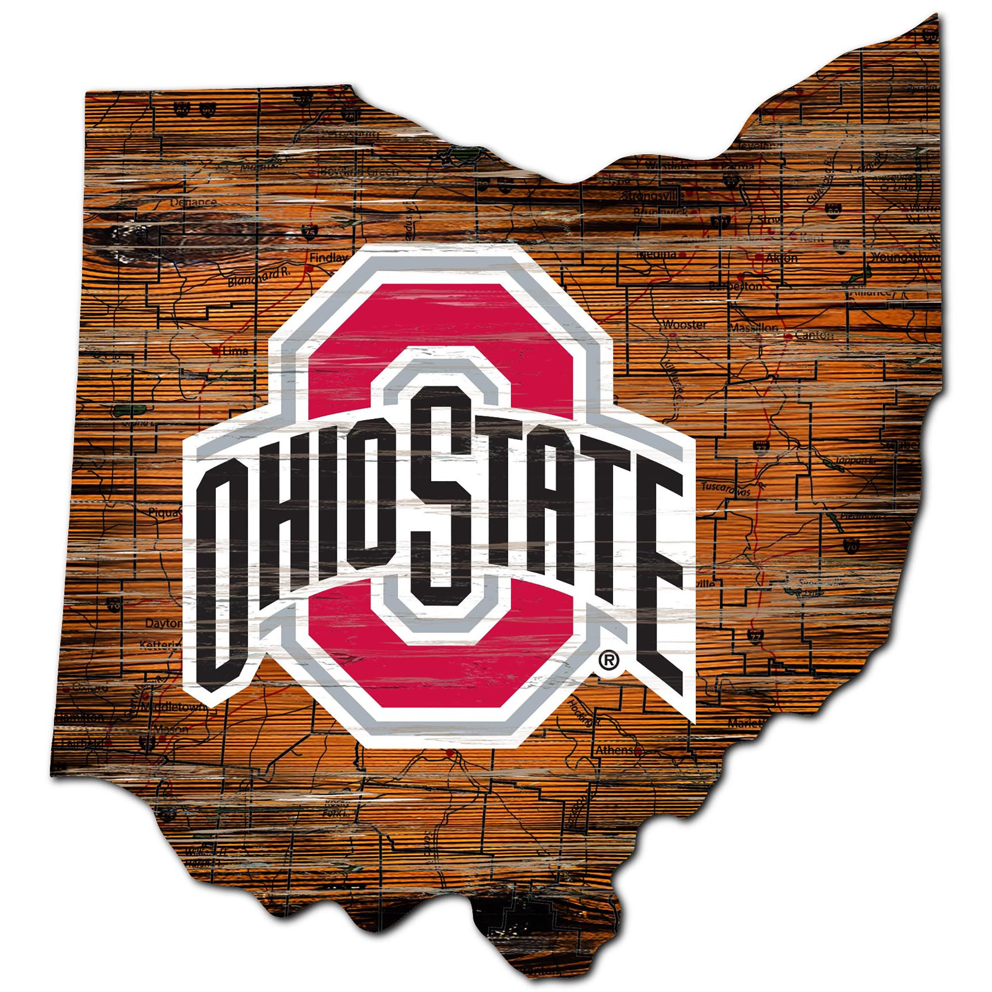 OSU Buckeyes Ohio State Metal Art custom metal sign metal art