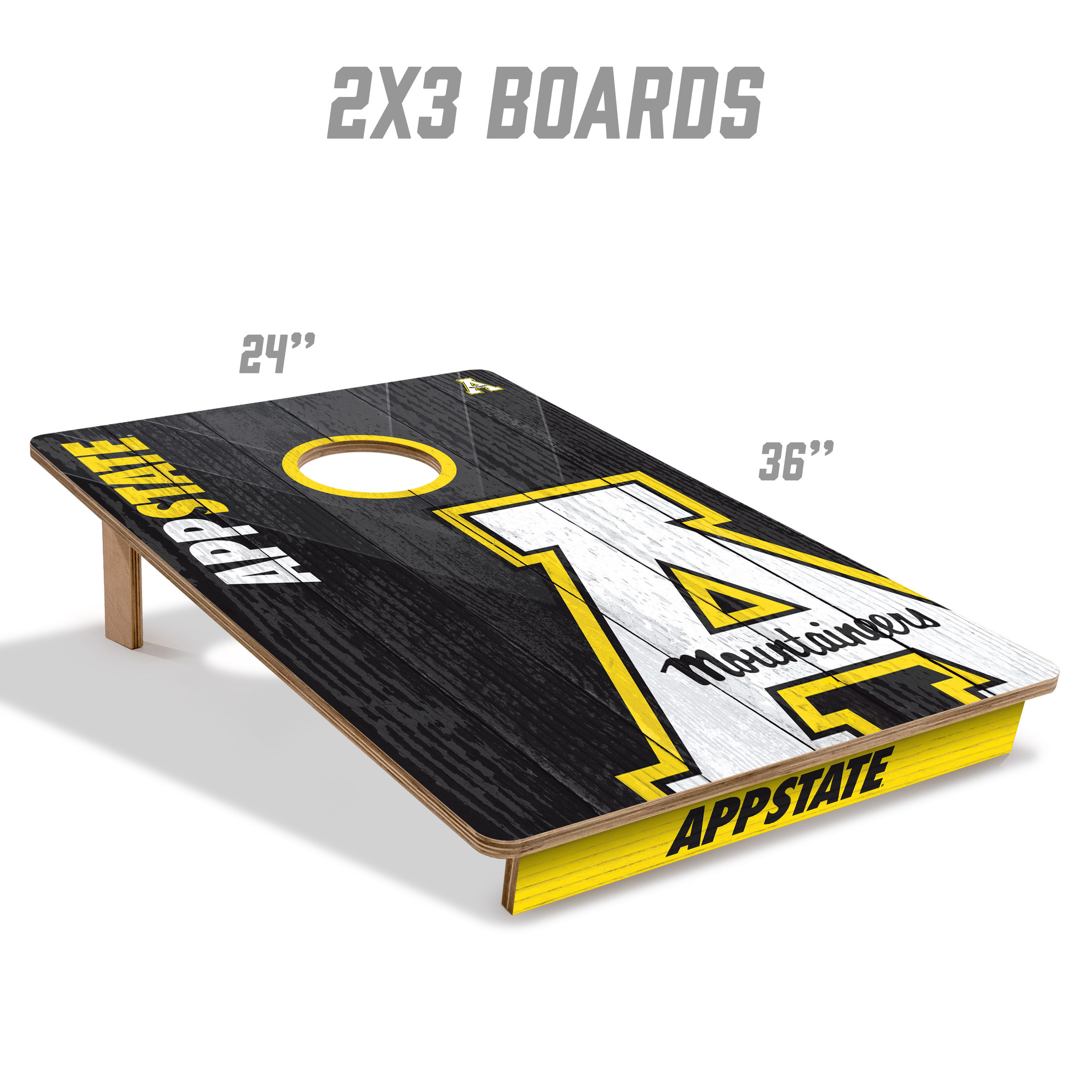 Appalachian State Mountaineers 2x3 All Wood Cornhole Game Set