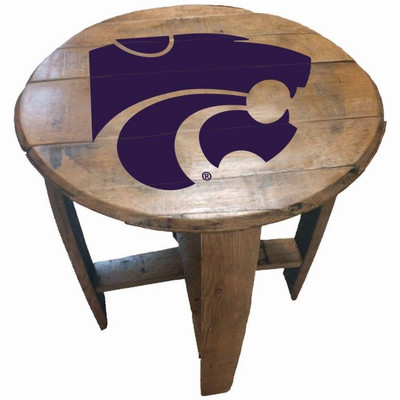 Kansas State Wildcats 21" Barrel Team Logo Table | GREENSTONES | BTT-KSU-01