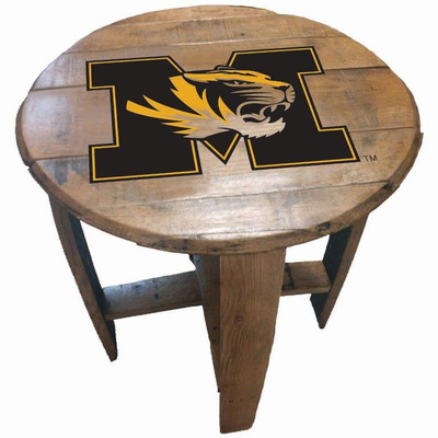 Missouri Tigers 21" Barrel Team Logo Table | GREENSTONES | BTT-MIZ-01