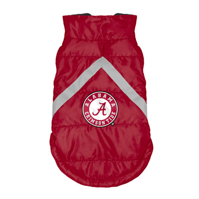 Alabama Crimson Tide Pet Puffer Vest | Little Earth | 120501-ALA