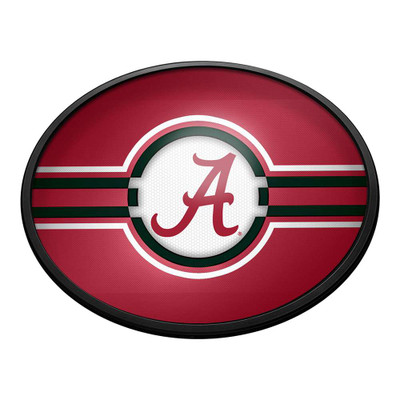 Alabama Crimson Tide Oval Slimline Lighted Wall Sign - Crimson | The Fan-Brand | NCALCT-140-01A