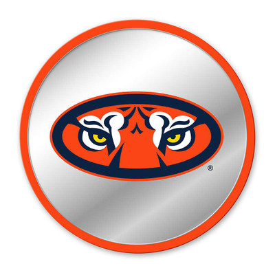Auburn Tigers Mascot - Modern Disc Mirrored Wall Sign - Orange | The Fan-Brand | NCAUBT-235-02B