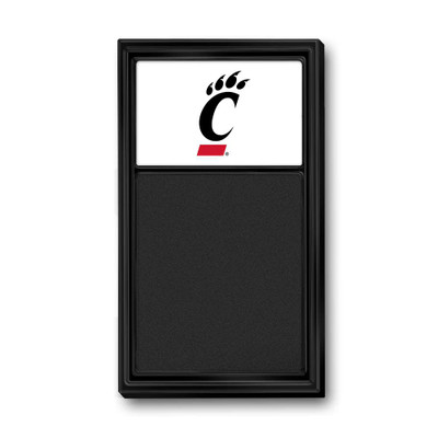 Cincinnati Bearcats Logo - Chalk Note Board - Black Frame | The Fan-Brand | NCCINC-620-01A