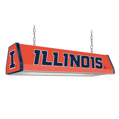 Illinois Fighting Illini Standard Pool Table Light - Orange | The Fan-Brand | NCILLI-310-01B