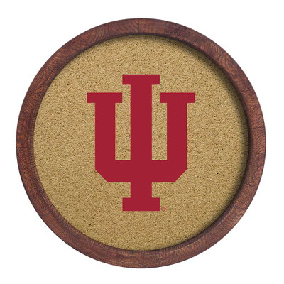 Indiana Hoosiers Faux Barrel Framed Cork Board | The Fan-Brand | NCINDH-632-01