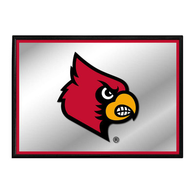 Louisville Cardinals Team Spirit - Framed Mirrored Wall Sign