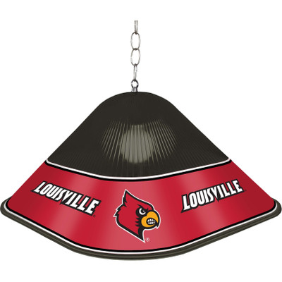 Louisville Cardinals Game Table Light - Black / Red | The Fan-Brand | NCLOUS-410-01B