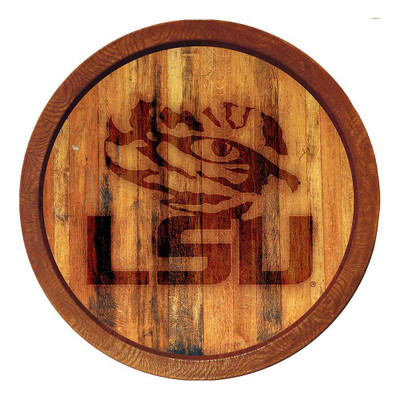 LSU Tigers Branded Faux Barrel Top Sign | The Fan-Brand | NCLSUT-240-01