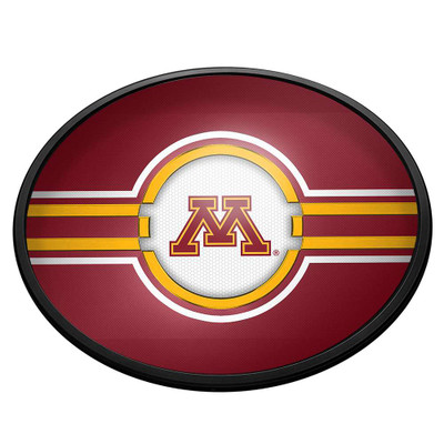 Minnesota Golden Gophers Oval Slimline Lighted Wall Signs - Maroon | The Fan-Brand | NCMINN-140-01A