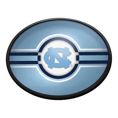 North Carolina Tar Heels Oval Slimline Lighted Wall Sign - Carolina Blue | The Fan-Brand | NCNCTH-140-01A