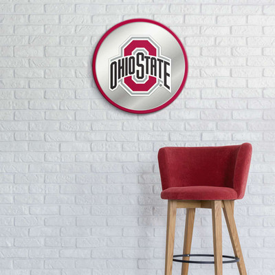 Ohio State Buckeyes Modern Disc Mirrored Wall Sign | The Fan-Brand | NCOHST-235-01
