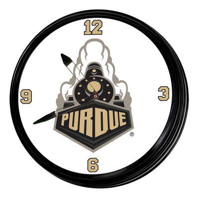 Purdue Boilermakers Boilermaker Special - Retro Lighted Wall Clock | The Fan-Brand | NCPURD-550-02