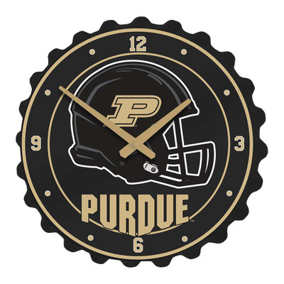 Purdue Boilermakers Helmet - Bottle Cap Wall Clock | The Fan-Brand | NCPURD-540-04