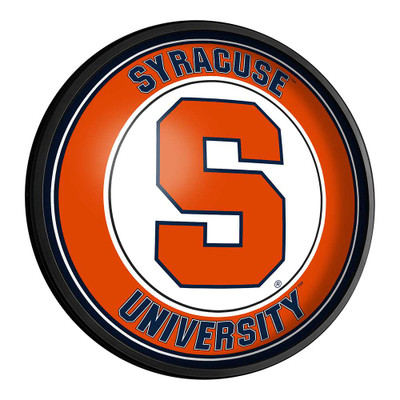 Syracuse Orange Round Slimline Lighted Wall Sign | The Fan-Brand | NCSYRC-130-01