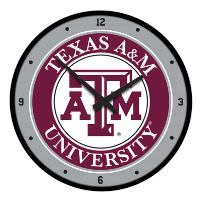 Texas A&M Aggies Modern Disc Wall Clock | The Fan-Brand | NCTXAM-510-01