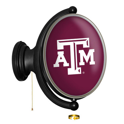 Texas A&M Aggies Original Oval Rotating Lighted Wall Sign | The Fan-Brand | NCTXAM-125-01