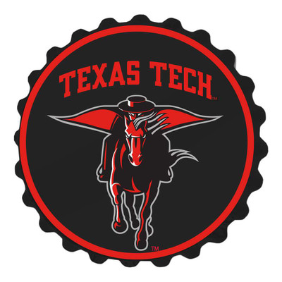 Texas Tech Red Raiders Masked Rider - Bottle Cap Wall Sign | The Fan-Brand | NCTTRR-210-02