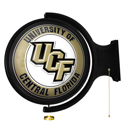 UCF Knights Original Round Rotating Lighted Wall Sign | The Fan-Brand | NCUCFL-115-01