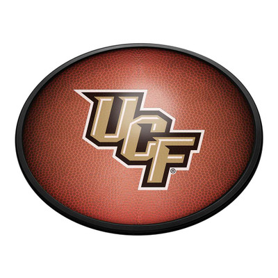 UCF Knights Pigskin - Oval Slimline Lighted Wall Sign | The Fan-Brand | NCUCFL-140-21
