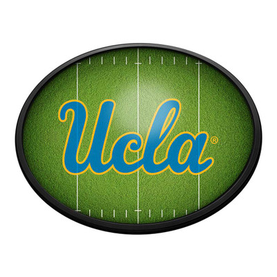 UCLA Bruins On the 50 - Oval Slimline Lighted Wall Sign | The Fan-Brand | NCUCLA-140-22
