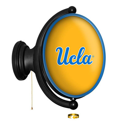 UCLA Bruins Original Oval Rotating Lighted Wall Sign - Gold | The Fan-Brand | NCUCLA-125-01B