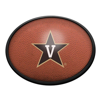 Vanderbilt Commodores Pigskin - Oval Slimline Lighted Wall Sign | The Fan-Brand | NCVAND-140-21