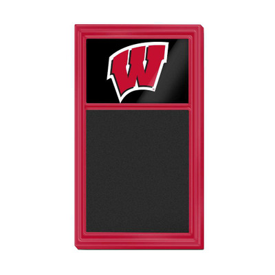 Wisconsin Badgers Chalk Note Board - Red Frame / Black | The Fan-Brand | NCWISB-620-01B