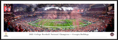 Georgia Bulldogs 2021 National Champions Standard Frame Panoramic Photo | Blakeway | CFPC22UGAF