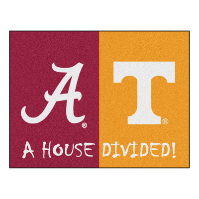 Alabama Crimson Tide / Tennessee Volunteers House Divided Mat | Fanmats | 18673