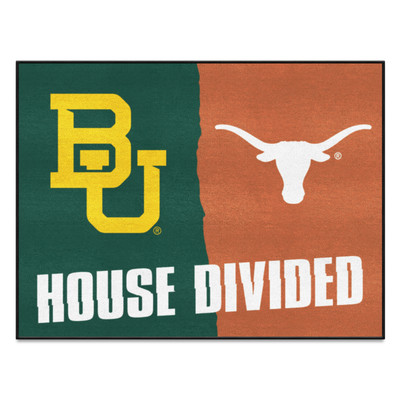 Baylor Bears / Texas Longhorns House Divided Mat | Fanmats | 7651