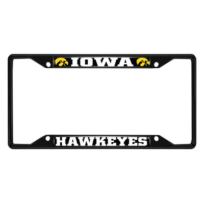 Iowa Hawkeyes License Plate Frame - Black | Fanmats | 31254