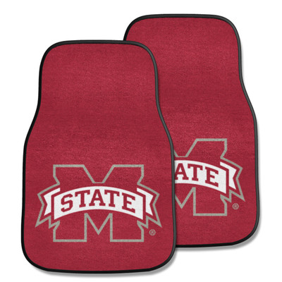 Mississippi State Bulldogs 2 Piece Carpet Car Mat Set | Logo Chair | 177-F111