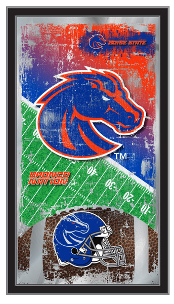 Boise State Broncos Football Wall Mirror | Holland Bar Stool Co. | MFtblBoiseS