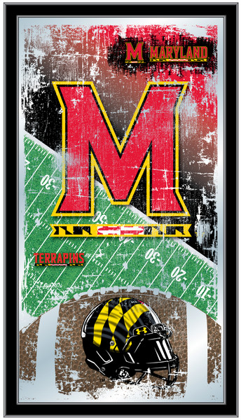 Maryland Terrapins Football Wall Mirror | Holland Bar Stool Co. | MFtblMrylnd