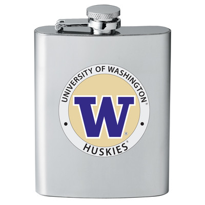 Washington Huskies Flask | Heritage Pewter | FSK10454EP