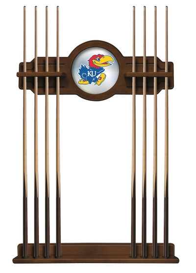 Kansas Jayhawks Solid Wood Cue Rack | Holland Bar Stool Co. | CueChrdKnsasU