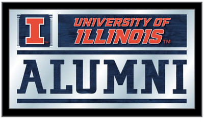 Illinois Fighting Illini Alumni Wall Mirror | Holland Bar Stool Co. | MAlumIlliniU