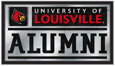 Louisville Cardinals L - Modern Disc Mirrored Wall Sign