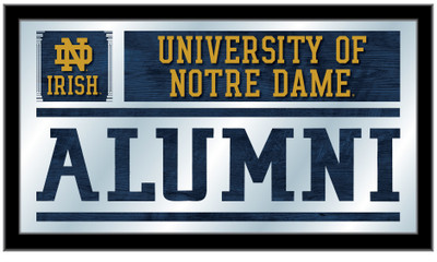 Notre Dame Fighting Irish Alumni Wall Mirror | Holland Bar Stool Co. | MAlumNotreD