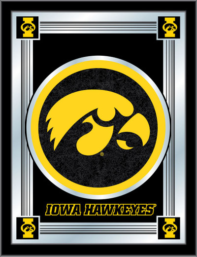 Iowa Hawkeyes Logo Wall Mirror | Holland Bar Stool Co. | MLogoIowaUn