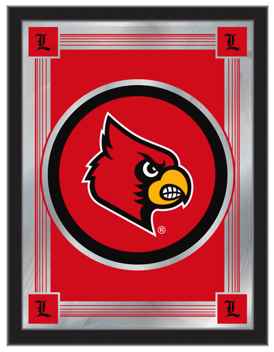Louisville Cardinals L - Modern Disc Mirrored Wall Sign