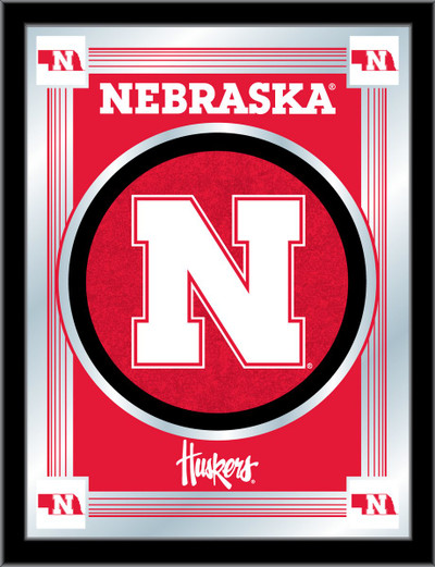 Nebraska Huskers Logo Wall Mirror | Holland Bar Stool Co. | MLogoNebrUn