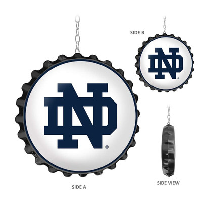 Notre Dame Fighting Irish: Bottle Cap Dangler - Blue Edge | The Fan-Brand | NCNTRD-220-01A