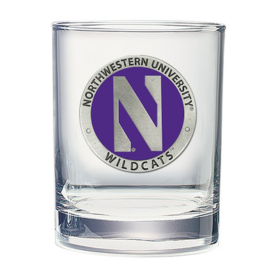 Northwestern Wildcats Cocktail Glasses | Heritage Pewter | DOF11398EP