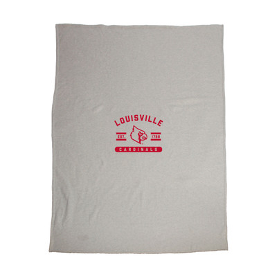 Louisville Cardinals Sublimated Sweatshirt Blanket | Logo Brands |161-74DS