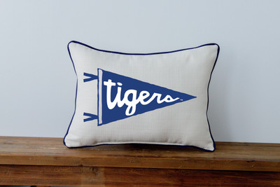 Memphis Tigers Pennant Throw Pillow | Little Birdie | MEM0017AP