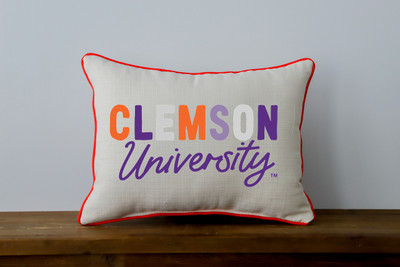 Clemson Tigers Collegiate Tones Throw Pillow | Little Birdie | CU0010AP