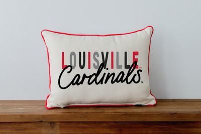 Louisville Cardinals Collegiate Tones Throw Pillow | Little Birdie 
 LOU0003AP